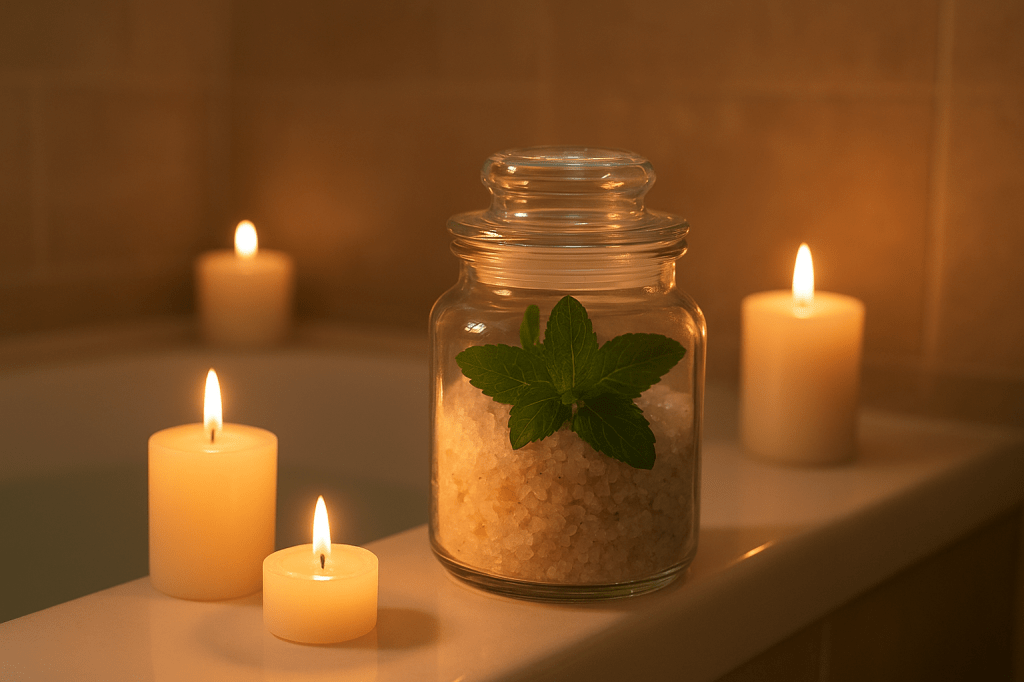 Zout met bloemen en kruiden : Pepermuntzout&nbsp;🌿🧂.